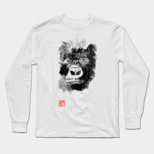 gorilla face Long Sleeve T-Shirt